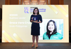 Grab PH Country Head Grace Vera Cruz named Business Leader of the Year at Women Leading Change Awards Asia-Pacific